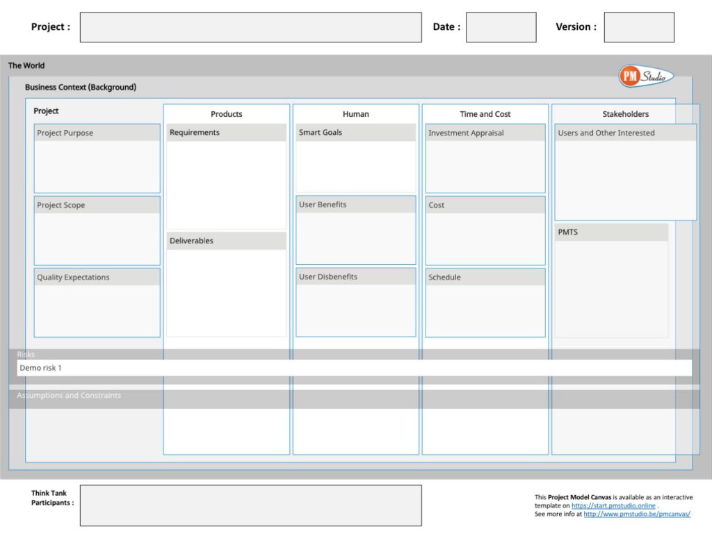 business project canvas business project canvas